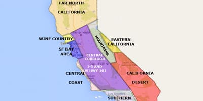 San Francisco california trên bản đồ
