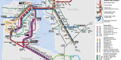 Bản đồ giao thông công cộng San Francisco