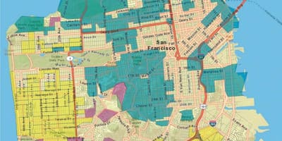 Bản đồ của San Francisco gis