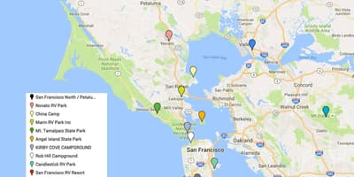San Francisco nổi bật bản đồ
