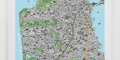 Bản đồ của nghệ thuật San Francisco,