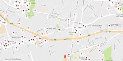Bản đồ của San Francisco nhà máy bia