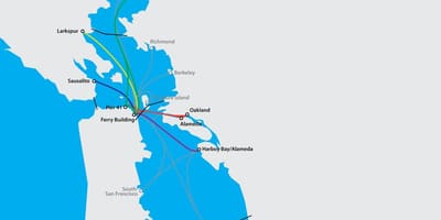 Vịnh San Francisco phà bản đồ