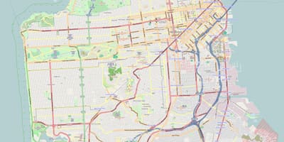 Bản đồ của San Francisco phác thảo