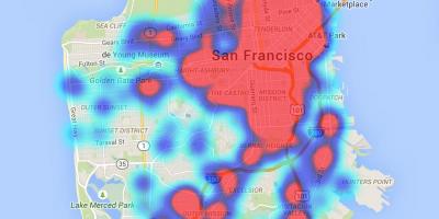 Bản đồ của San Francisco phân