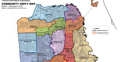 Bản đồ của San Francisco quận