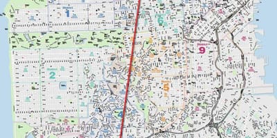 Bản đồ của San Francisco sương mù