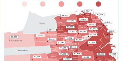 San Francisco thuê giá bản đồ