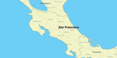 Bản đồ của San Francisco vào một thế giới