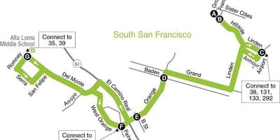 Bản đồ của San Francisco trường tiểu học