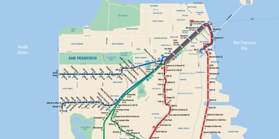 Bản đồ của San Francisco trạm ứng dụng