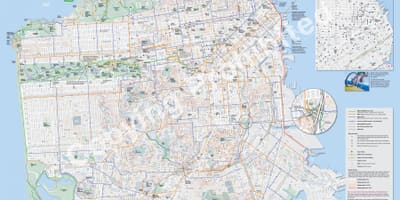 Bản đồ của San Francisco xe đạp