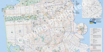Bản đồ của San Francisco xe đạp