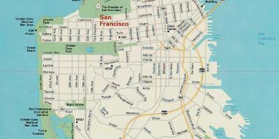 Bản đồ của San Francisco chính hấp dẫn