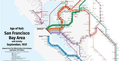San Fran đào tạo bản đồ