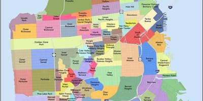 San Fran khu phố bản đồ