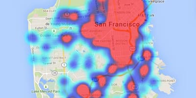 Nhiệt bản đồ San Francisco