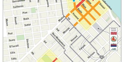 Bản đồ của SF phà xây dựng
