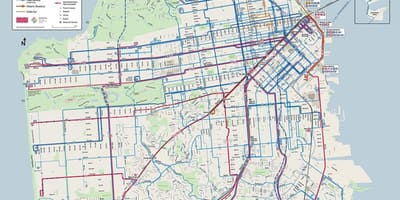 SFmta bản đồ đường