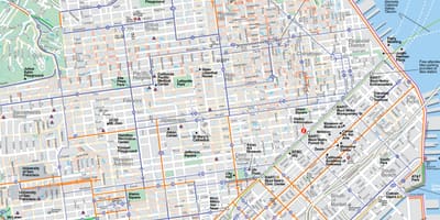 Bản đồ của SFO du lịch