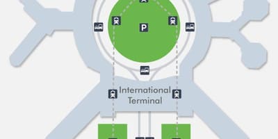 Bản đồ của SFO sân ga số 1