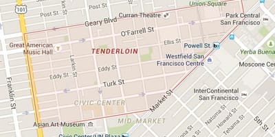 Thăn San Francisco bản đồ
