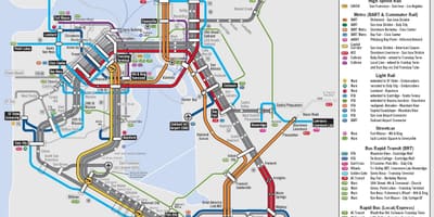 San Francisco chuyển khối lượng bản đồ