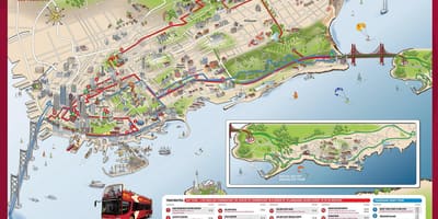 Xe buýt lớn bản đồ San Francisco